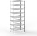 21" Deep x 30" Wide x 74" Height Wire Shelving Kit | 8-Tier | NSF Commercial by Regal+Altair
