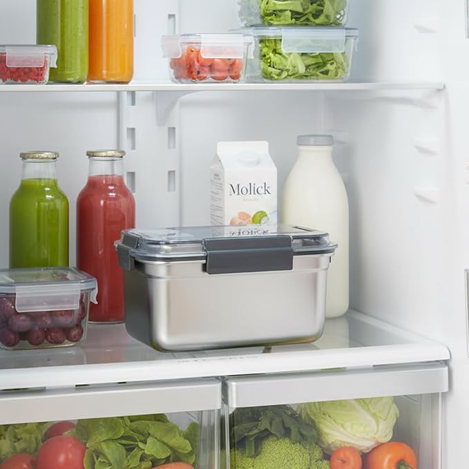 Cheese Container for Refrigerator, Cheese Stainless Steel Container - Image 4