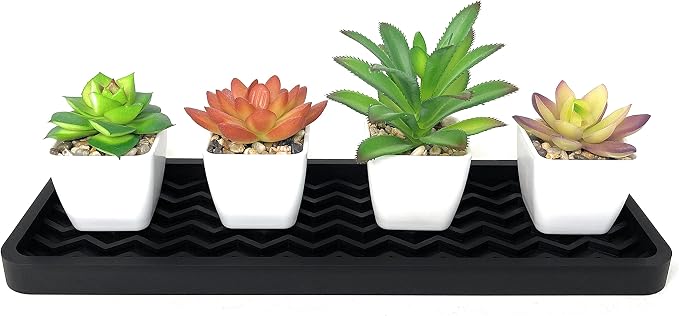 Happitasa Silicone Kitchen Sink Organizer Tray, Sponge Holder and Countertop - Image 6