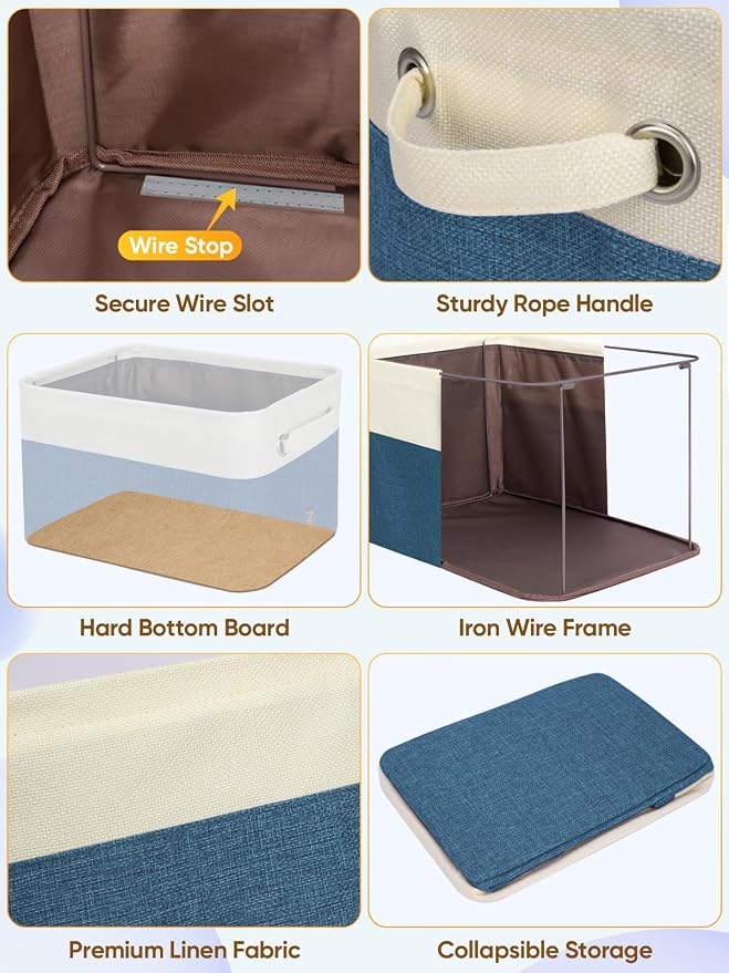BALEINE 1 Pack Fabric Storage Bins - Image 6