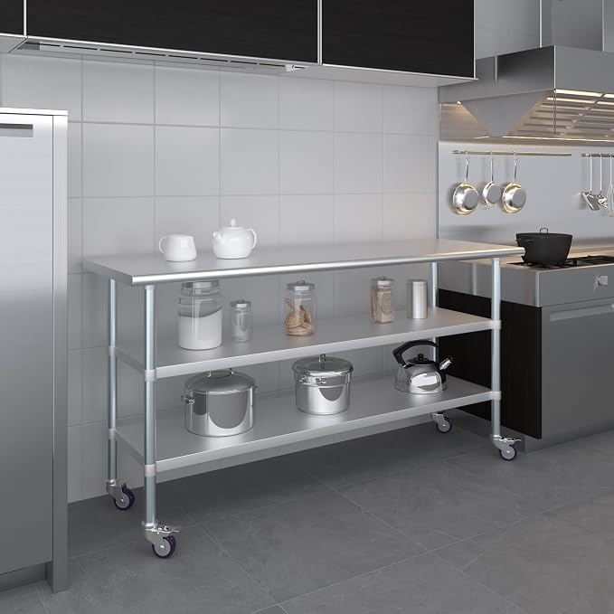 AmGood Stainless Steel Work Table - Image 9