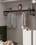 Clothes Rack 60in, Wall Mounted Garment Racks by INDUSTRIALSHELVESDESIGN