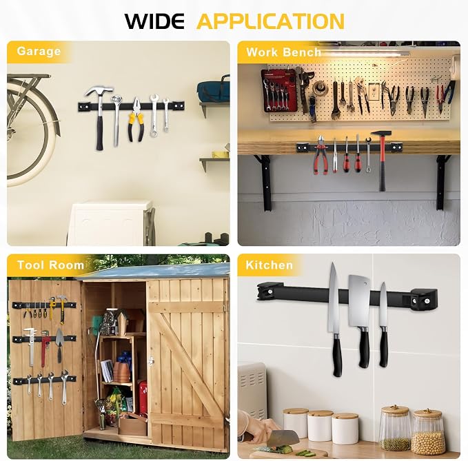 DGSL Magnetic Tool Holder Strip 5 Pack, 16 In Heavy Duty Tool Organizer - Image 6