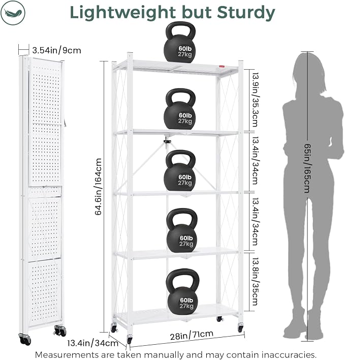 DEANIC 5 Tier Foldable Storage Shelves - Image 2
