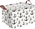 Anchor Storage Basket Waterproof Canvas Toy Storage Bin Home Anchor Decor by AmazerPad