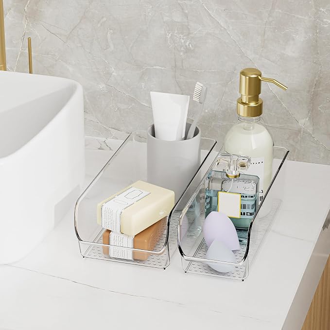 Ettori Set of 6 Clear Plastic Storage Bins - Image 7