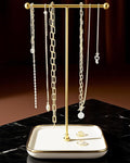 VROOMIUM Necklace Holder- Ceramic Base 1ft Height Jewelry Organizer Stand by VROOMIUM-BETTERDESIGN