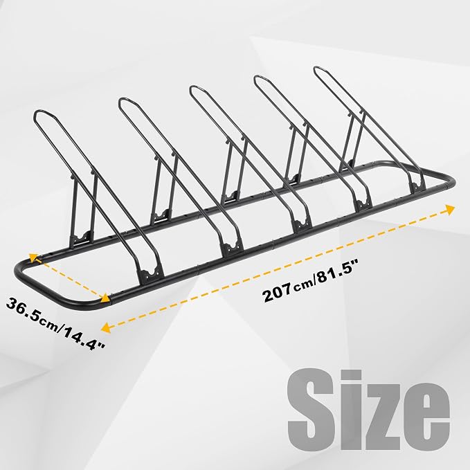 CyclingDeal Bicycle Floor Parking Rack Stand - Image 5