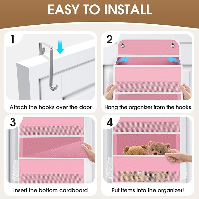 1 Pack Over The Door Organizer Hanging Storage Organizers - Image 3