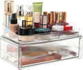 ZHIAIstackable storage drawer, transparent acrylic storage box, cosmetics and by ZHIAI