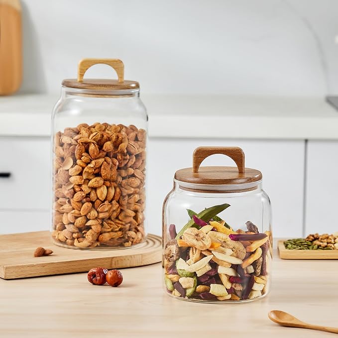 Sweejar Glass Jars for Laundry Room Organization, 90 ounce Laundry Pods - Image 8