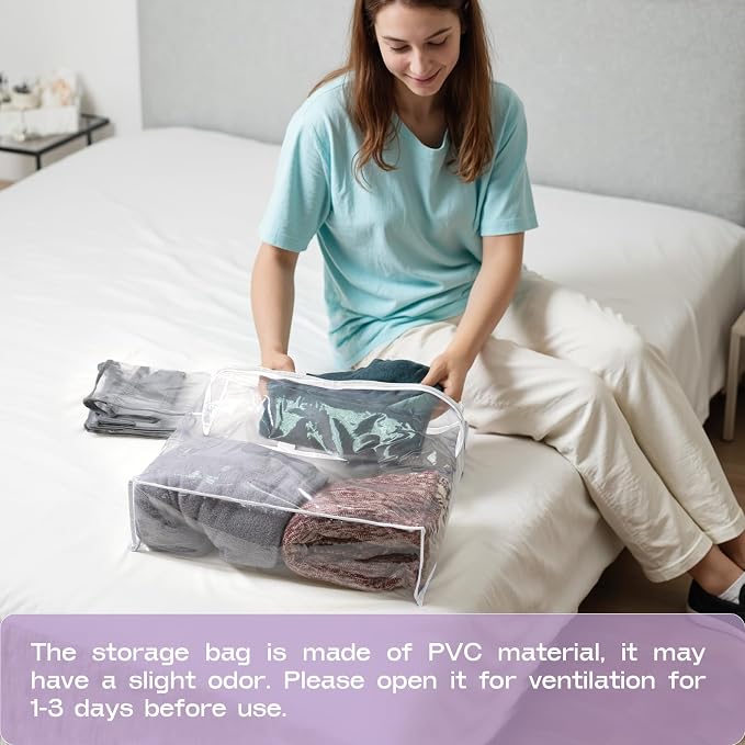 5PACK Clear Zippered Storage Bag - Image 7