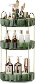360° Rotating Makeup Organizer, Large-Capacity Skincare Make Up Storage 3 Tier by Oifecsie