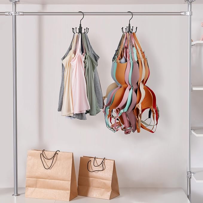 ZEDODIER Tank Top Hanger, 2 Pack Rotatable Bra Organzier - Image 6