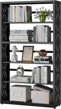 5 Tier Bookcase, Industrial Bookshelf, Home Office Bookcase Shelf Storage by Steeloong