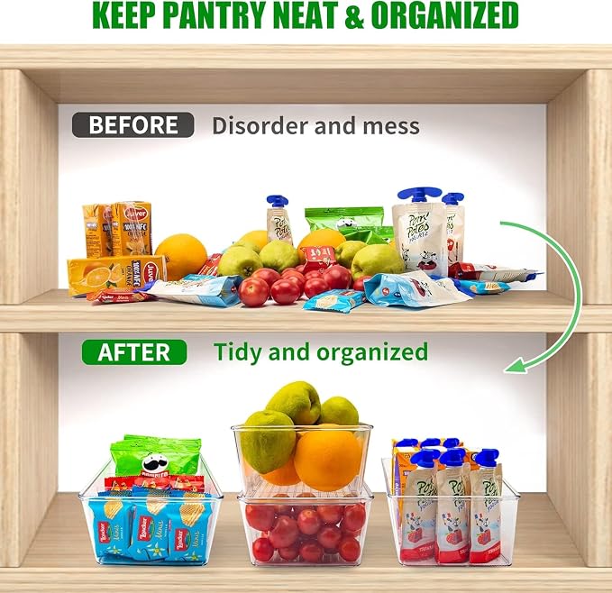 8 Pack Pantry Organizers and Storage, Snack Containers - Image 7