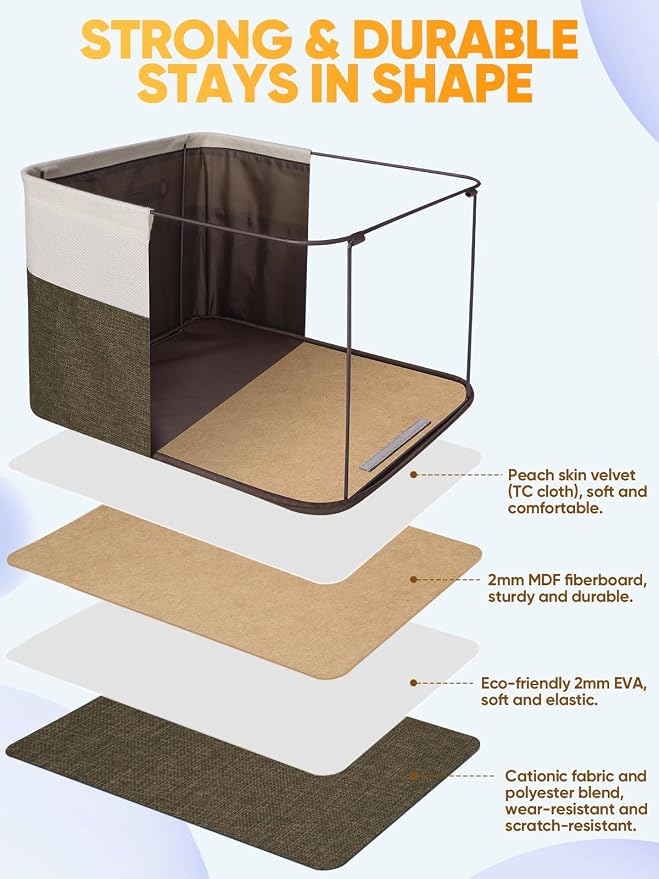 BALEINE 4 Pack Fabric Storage Bins - Image 3