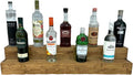Tiered Bottle Shelf | 2 Tier Liquor Bottle Display | Bar Organization | Display by Unknown