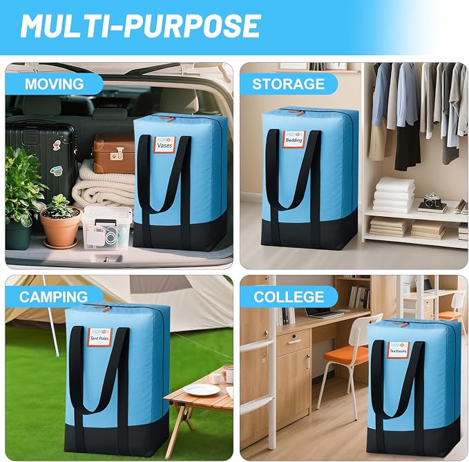 6 Pack Large Moving Bags, Storage Bag - Image 8