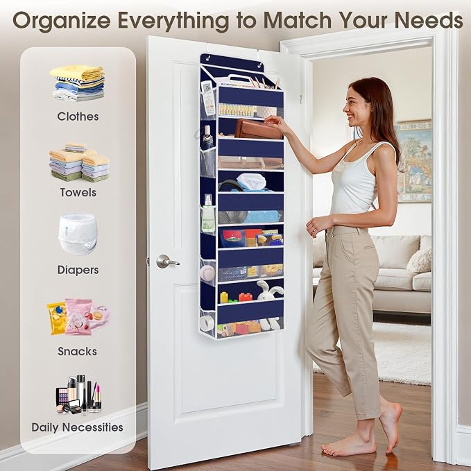1 Pack Over The Door Organizer, Hanging Storage Organizer - Image 6