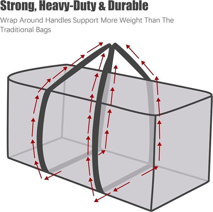 8 Pack Extra Large Moving Bags - Image 4