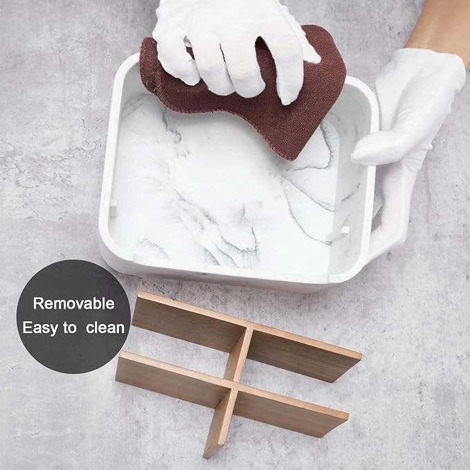 Desk Organizer, Marble Remote Holder - Image 5