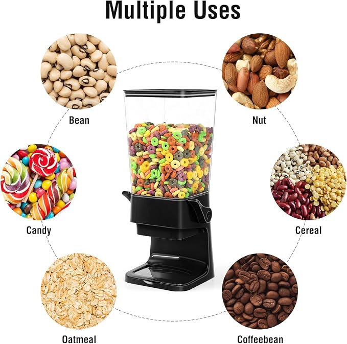 Cereal Dispenser Countertop Large Cereal Containers Storage Dispenser - Image 5