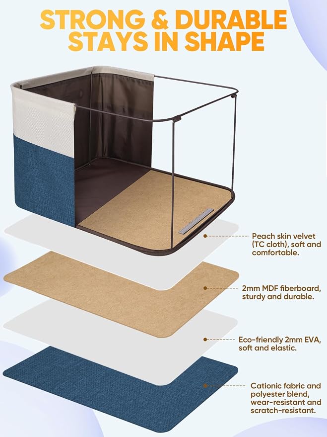 BALEINE 2 Pack Fabric Storage Bins - Image 3