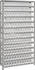 Quantum Storage Systems 1275-100CL Clear-View Sloped Shelving Unit by QuantumStorageSystems