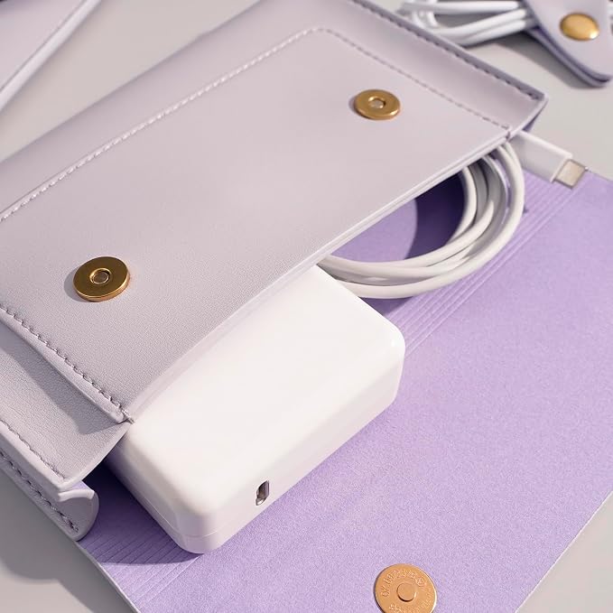 PU Leather Laptop Sleeve 16 Inch Compatible - Image 6