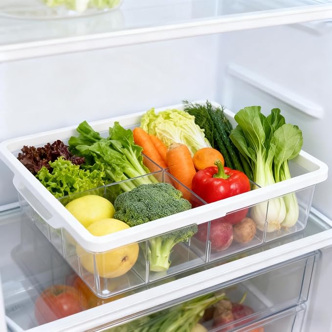 Fridge Drawer Organizer, Refrigerator Organizer Bins, Pull Out - Image 5