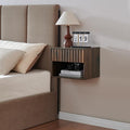 Floating Nightstand with Fluted Drawer by BuildHom