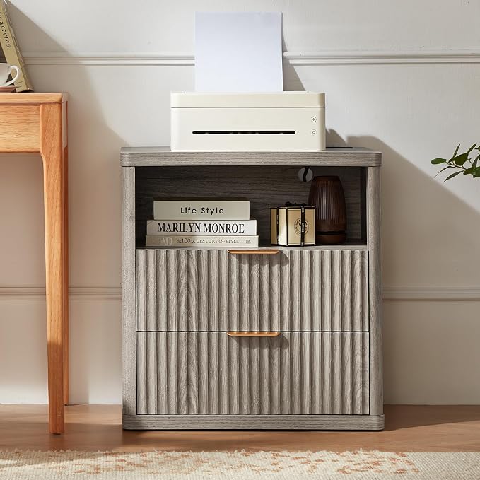 LEYAOYAO Fluted Nightstand - Image 8