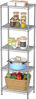 SINGAYE 5 Tier Shelf Wire Shelving Adjustable Storage Shelves Rack Standing by SINGAYE