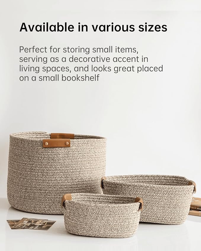 Large Cotton Woven Blanket Basket - Image 5