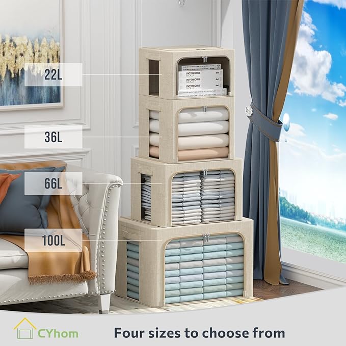 CYhom Clothes Storage Bins Box - Image 3