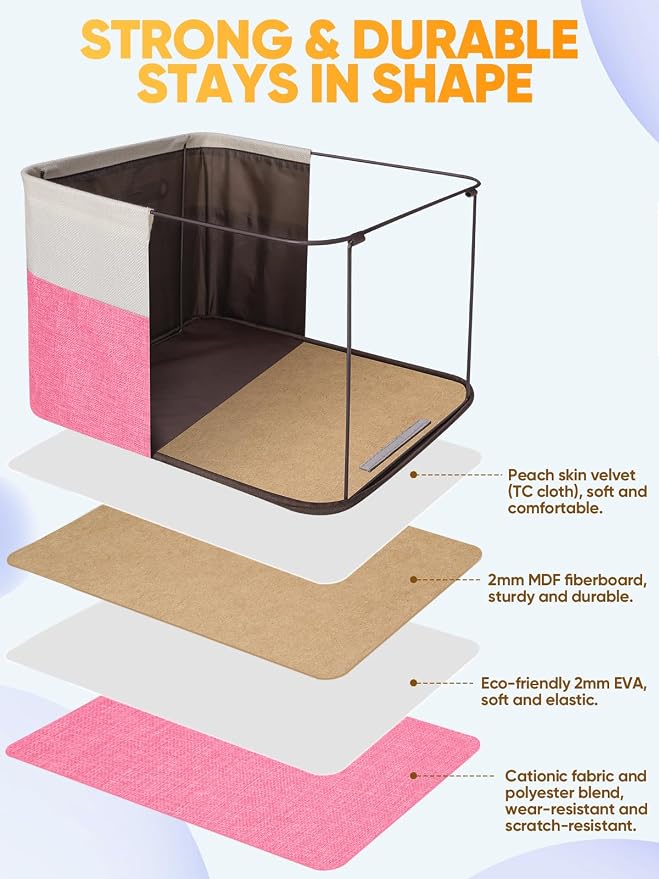 BALEINE 2 Pack Fabric Storage Bins - Image 3