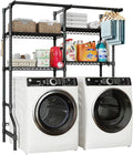 U14 Medium Over the Washer and Dryer Shelves, 4 Tiers Laundry Room Storage and by UlifHome