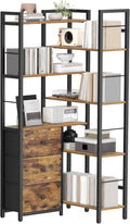Corner Bookshelf, 7 Tier L-Shaped Bookcase by Yatiney
