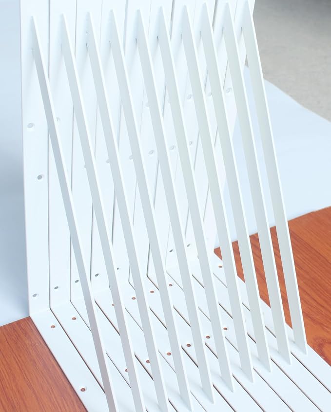 16 Pack L20 x H 12" White Heavy Duty Shelf Brackets - Image 3