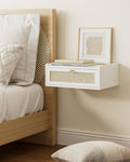 Floating Nightstand, Wall Mounted Night Stand by AEPOALUA