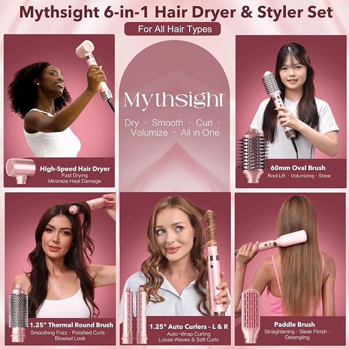 Dual Voltage StyleVibe 8-in-1 Air Styler, Hair Dryer & Blow Dryer Brush - Image 2