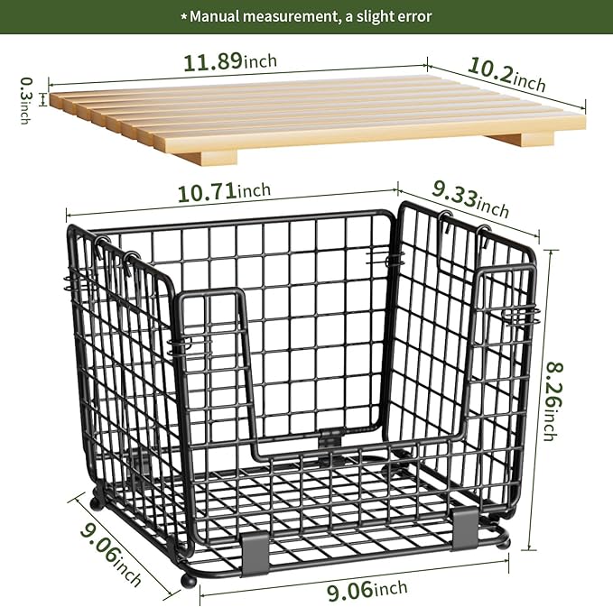 Wire Storage Basket for Kitchen Pantry: GGIU Stackable Kitchen Counter - Image 6