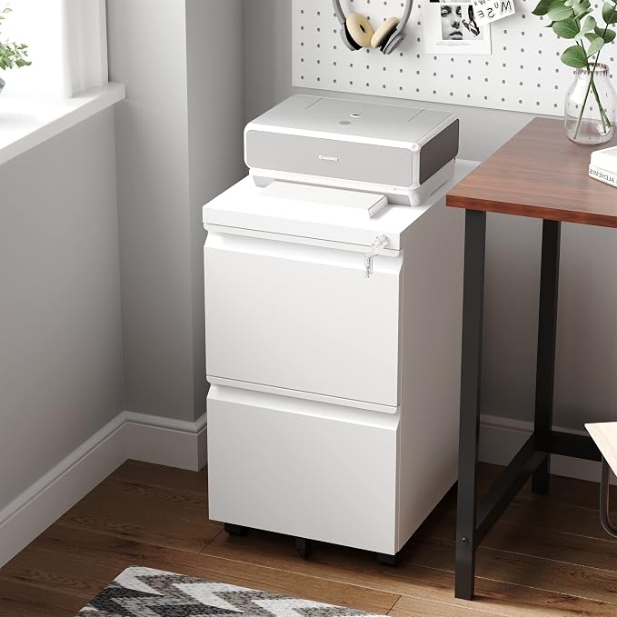Letaya 2 Drawer Mobile File Cabinet - Image 7