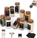 Yangbaga 14Pcs Glass Spice Jars by Hanber