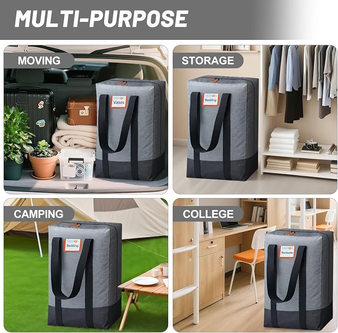 2 Pack Moving Bags, Heavy Duty Storage Bags - Image 8