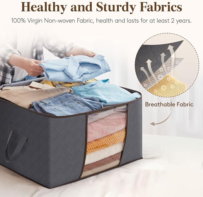 Lifewit 4 Pack Foldable Clothes Storage - Image 3