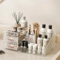 Clear Makeup Organizer for Vanity, Desk Makeup Caddy by KQJS
