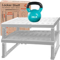 Locker Organizer Shelf， Adjustable Width and Height, Ideal Locker by Piffny