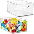 primebox 2 Pack Clear Plastic Organizer Bins by primebox
